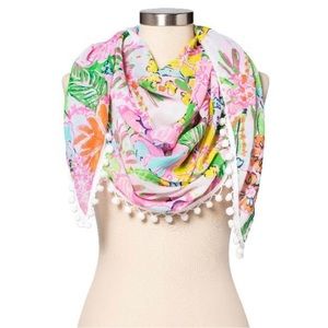 NWT | Lilly Pulitzer Pom Pom scarf/wrap